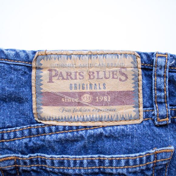 Paris Blues Originals Medium Wash Front Split Midi Jean Skirt Size Small - Picture 5 of 6